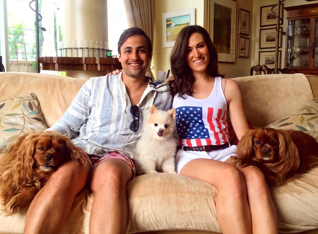 MixyPaws Founders Ethan and Kate with their dog Be