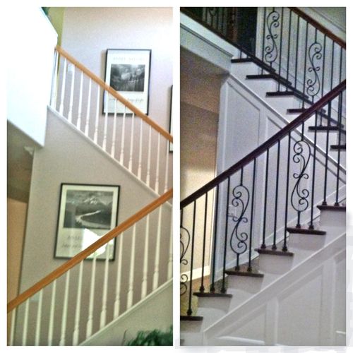 Staircase Before and After
