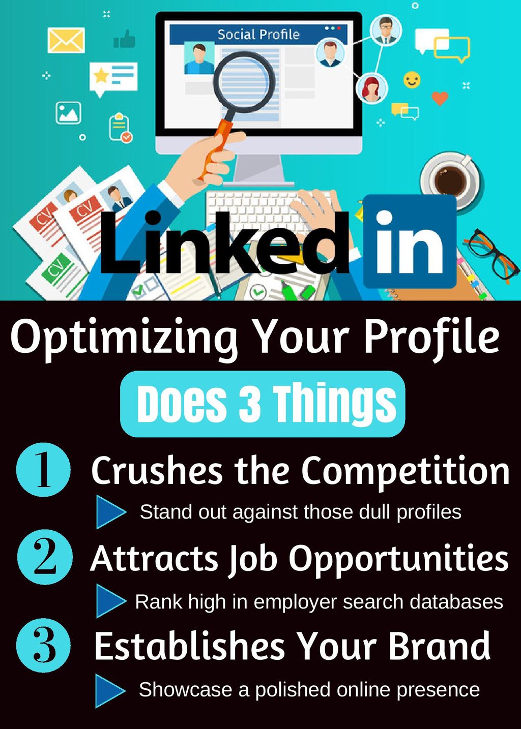 Three reasons to optimize you LinkedIn page.