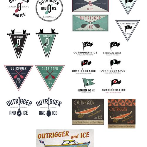 Outrigger & Ice- Initial Logo and Branding Develop