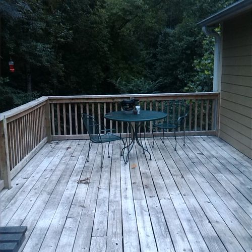 12by40 deck built in two day's by two people