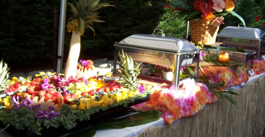 We do a Beautiful Luau Dinner Buffet