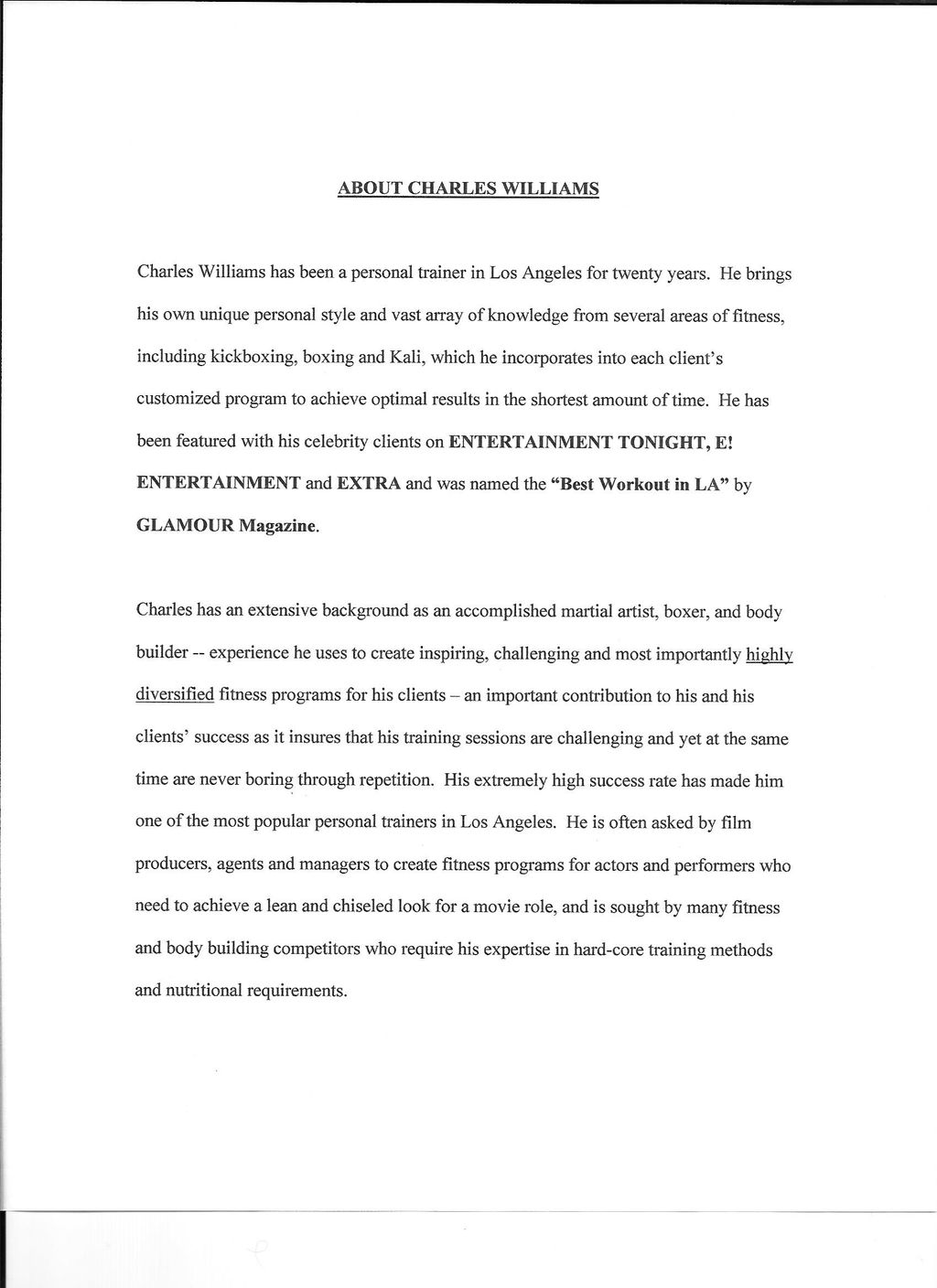Bio Page 1