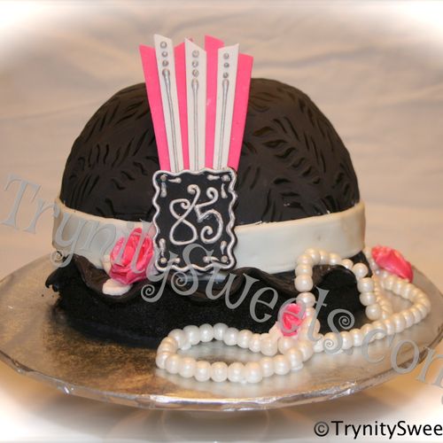 Cloche Hat Birthday Cake