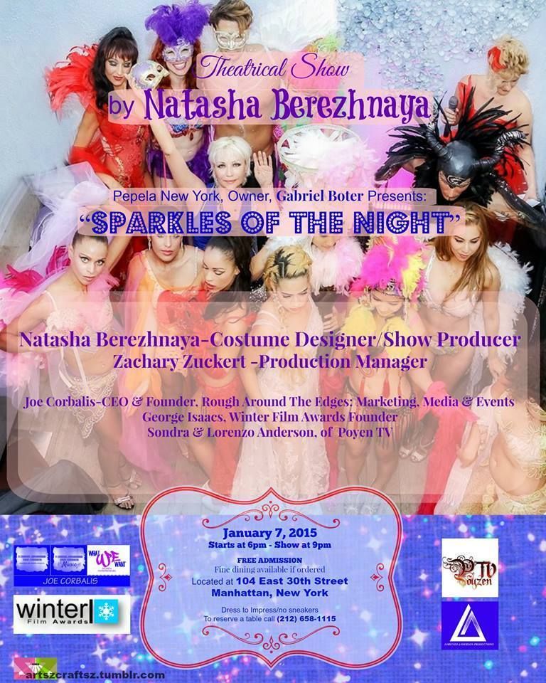 Natasha Berezhnaya 
Event at Pepela NY
https://www