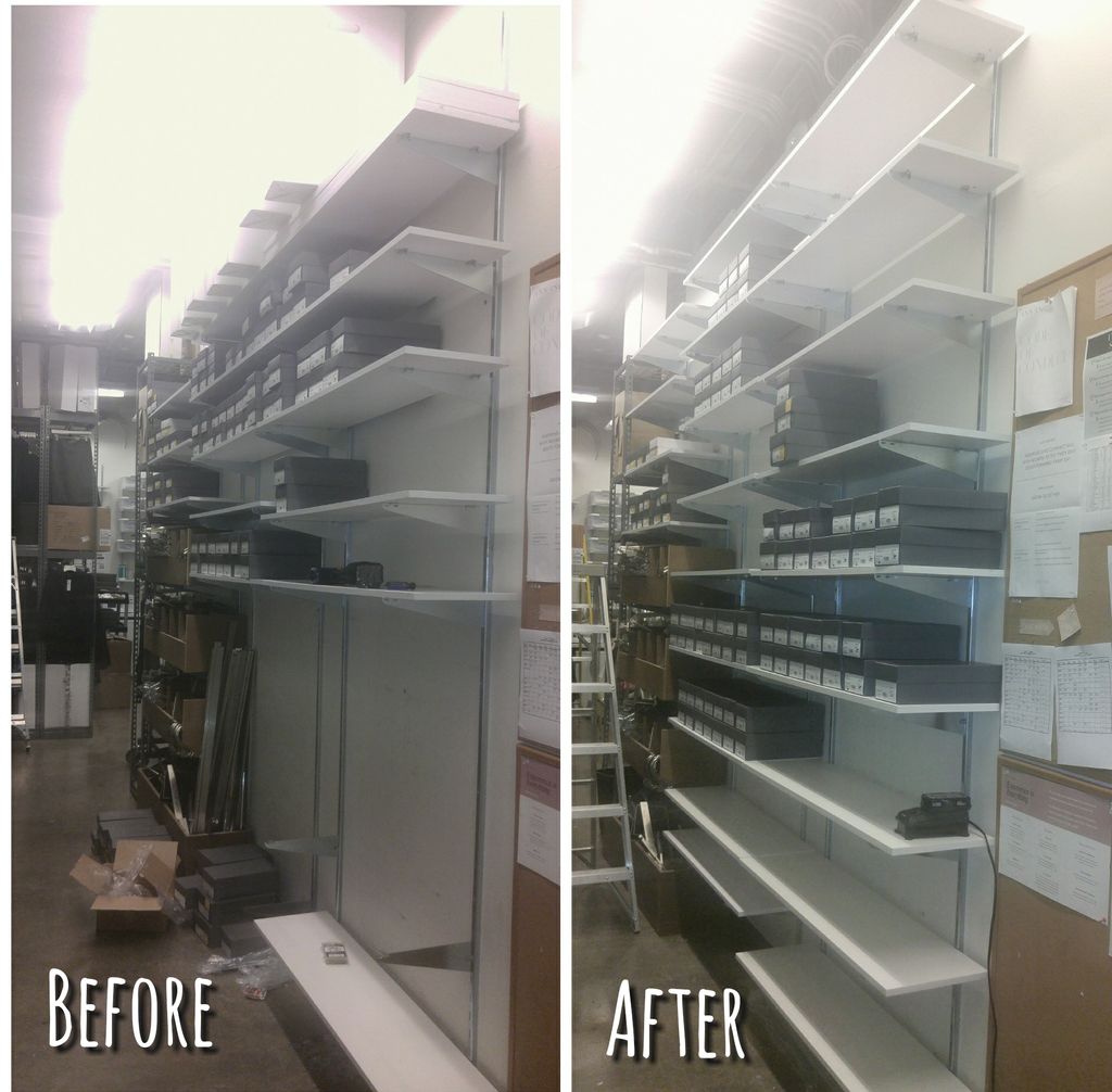 Shelving installation/modification