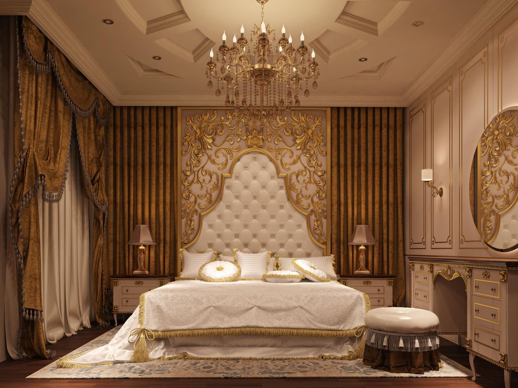 Antique classic design for a bedroom.