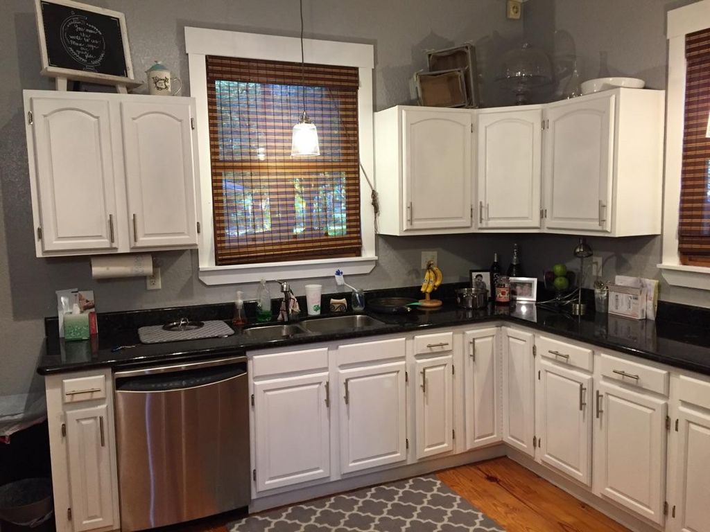 White Finish, new pulls and painted walls