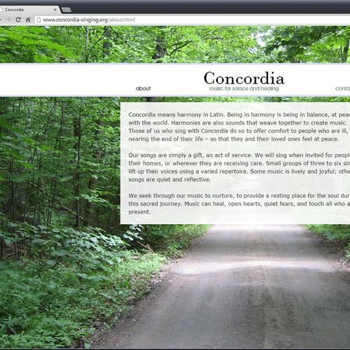 Website and Brochure - 
Concordia Singers