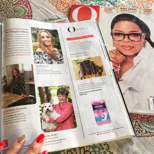 Feautured in O, The Oprah Magazine