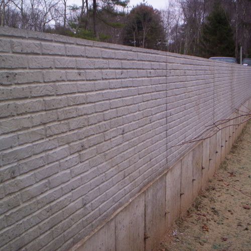 brick face wall