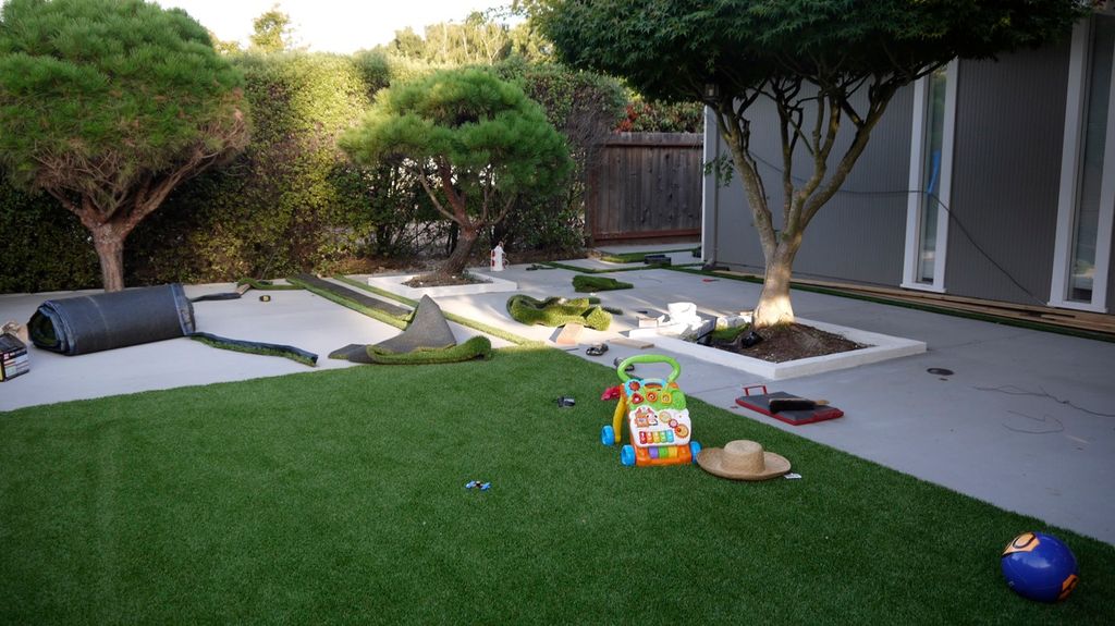 Artificial turf job