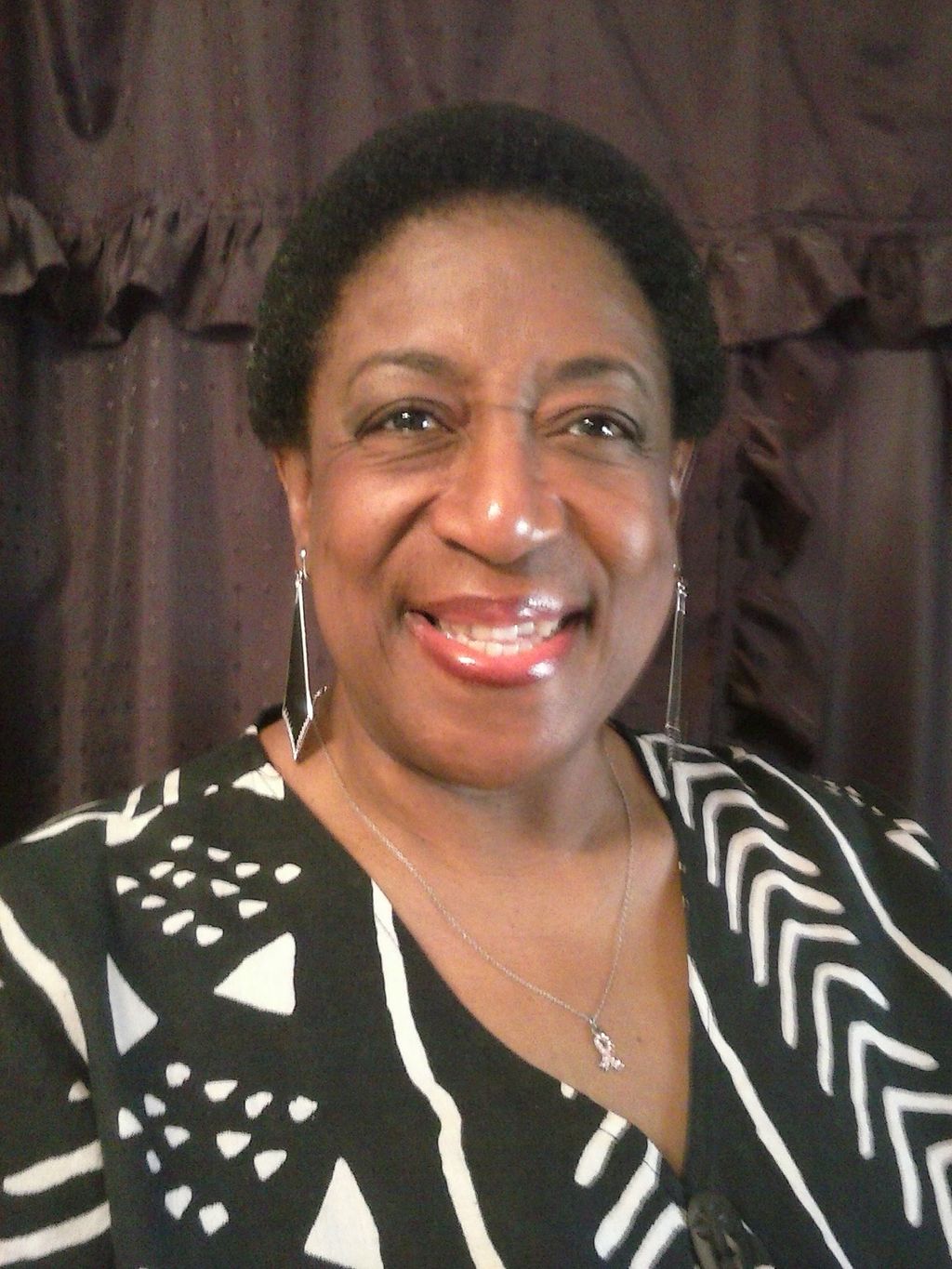 Angie after performing for an African American Her