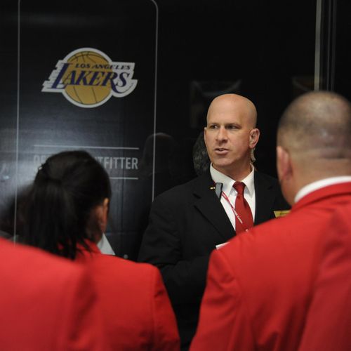 On duty as Security Supervisor at STAPLES Center, 