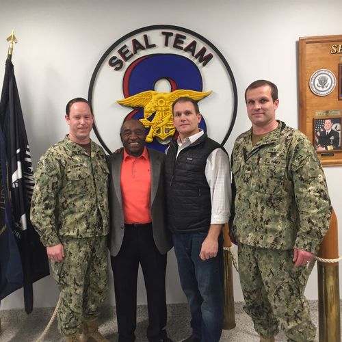 After addressing Navy Seal Team 8