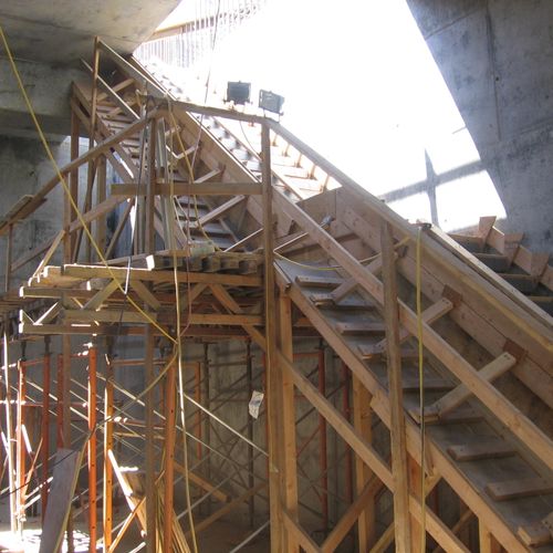 structural concrete stairs (formed)
