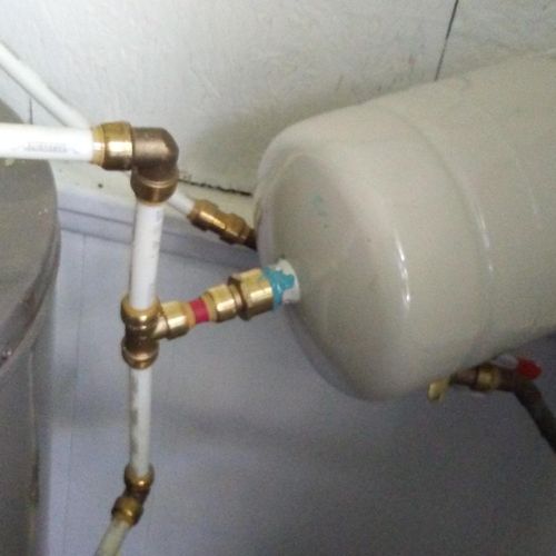 installed a exspantion tank on a hot water heater