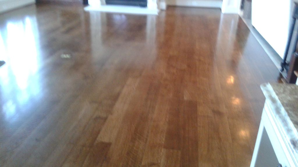 Cleaned and buffed floors