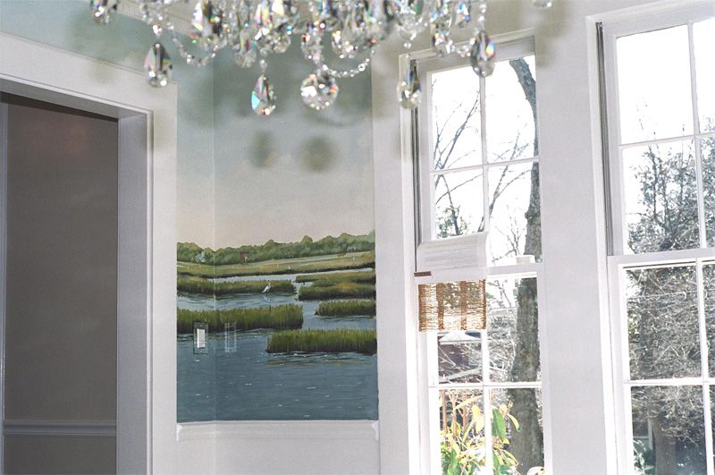 Mural in Dining Room. Decor in Progress.