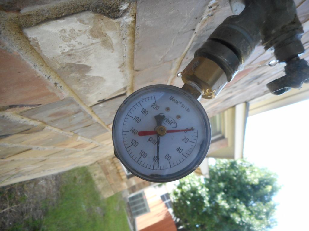 Water pressure check