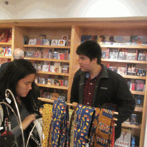 Students at the gift shop/Seattle Opera