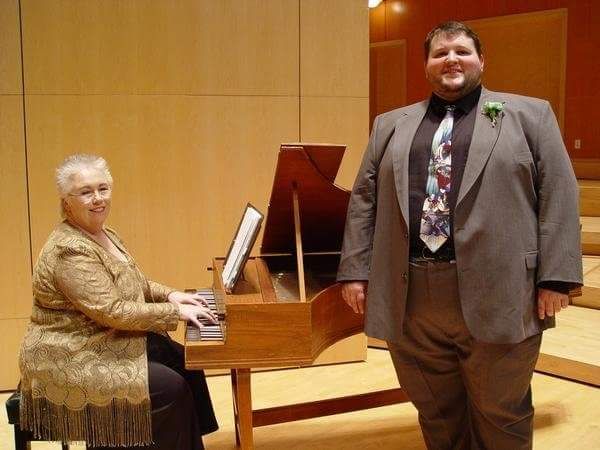 Before a recital with Karen Keunzi.