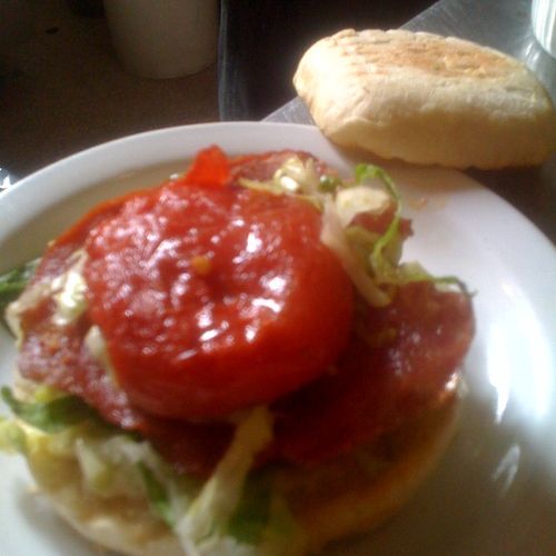 Roasted chicken % tomato sandwich developed for th