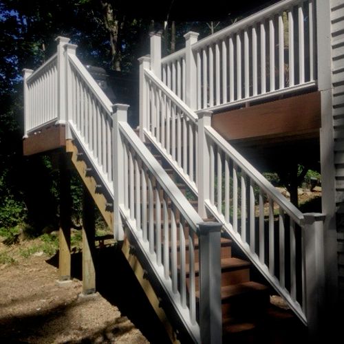 New Vinyl staircase and Composite stair case off o