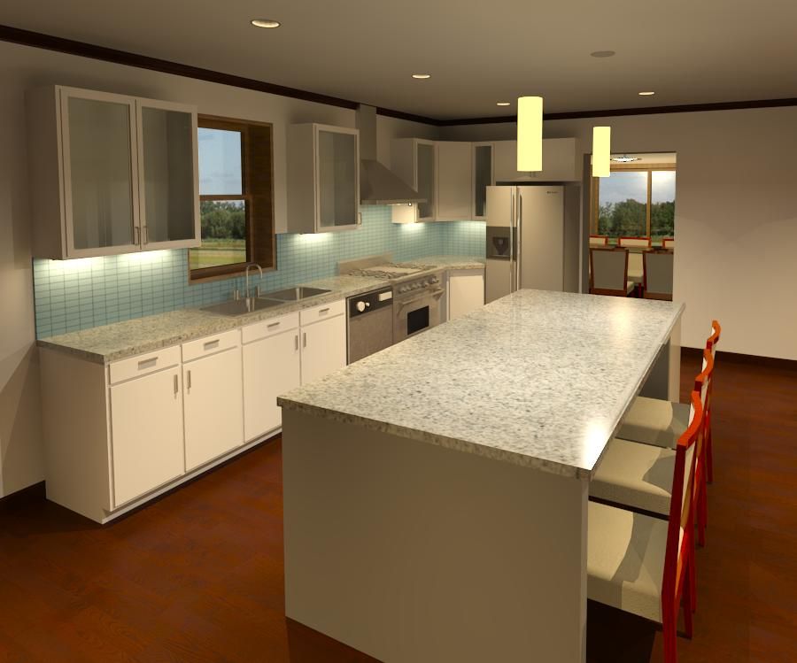Interior 3D Modeling and Rendering for new kitchen
