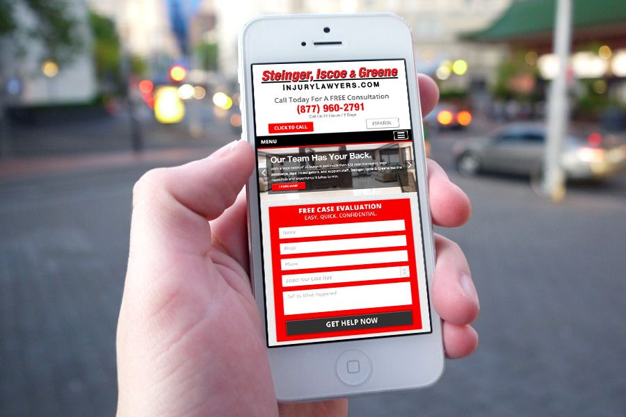 Responsive website for Steinger, Iscoe & Greene, I