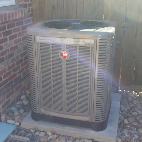 New High Efficiency A/C system