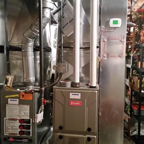 New high efficiency furnace and whole house humidi