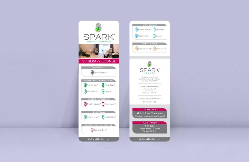 Rack cards, Flyers, Tri-folds, and Postcards.