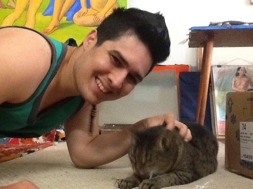 Topi and I having fun.