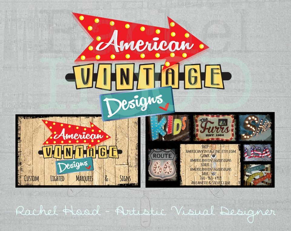 Custom designed logo and business card