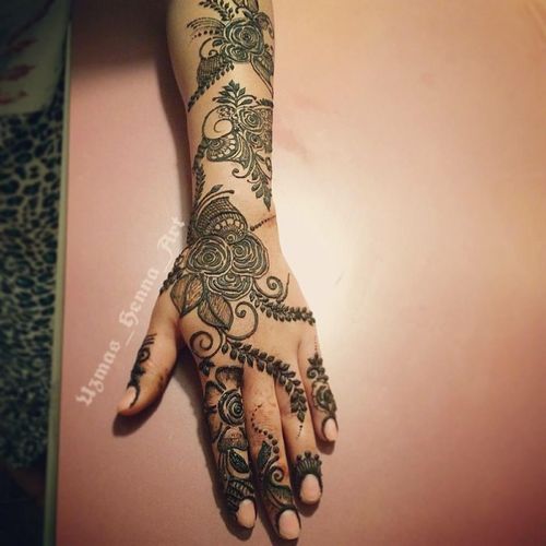 Info gulf semi bridal henna design