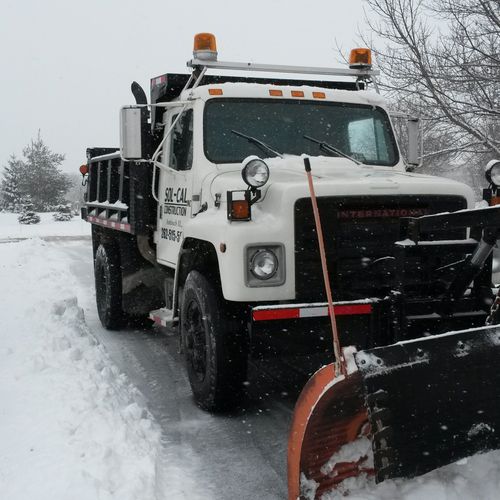 one of our plow trucks - nice for big parking lots