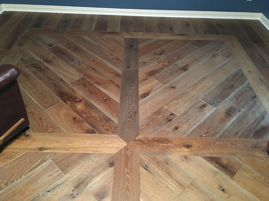 A custom picture frame design sets off this home's