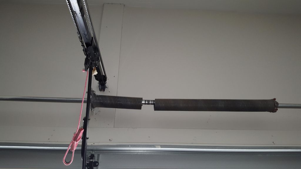 Most common garage door issue is a broken spring. 