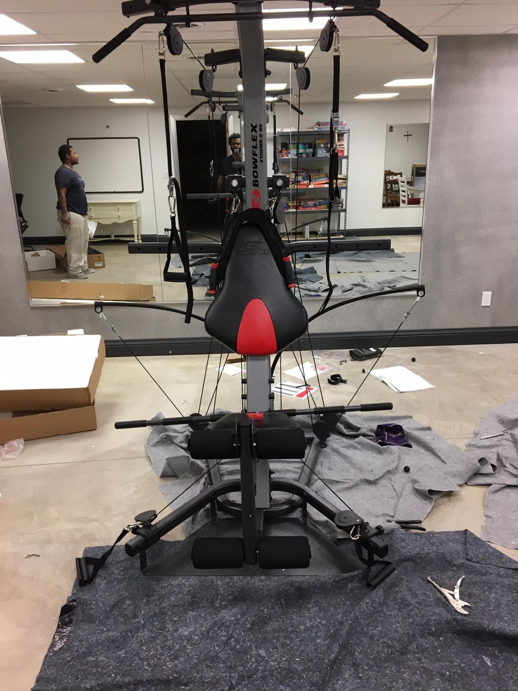 Finish assembling the bowflex 