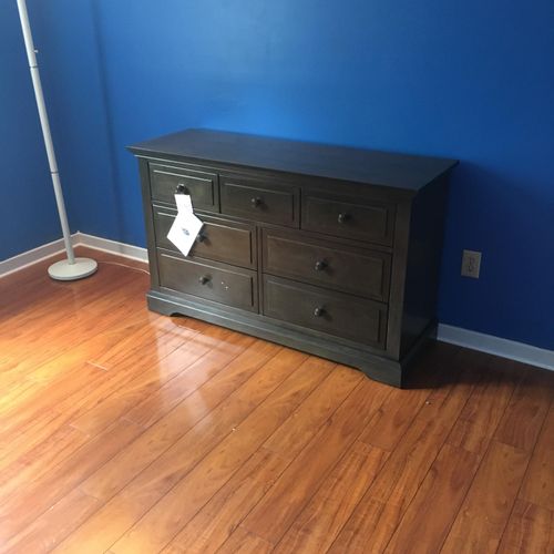 All done, and I got to move this baby dresser upst
