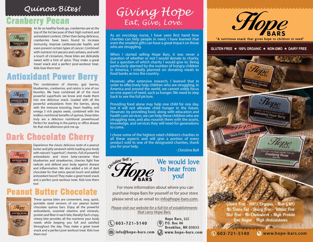 Brochure for Hope-Bars.com