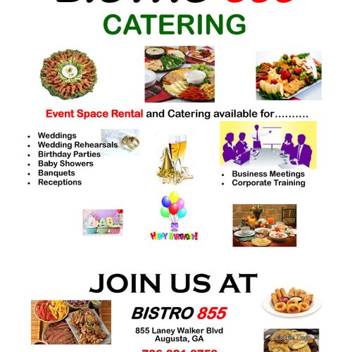 We can cater any event; any size; our location can