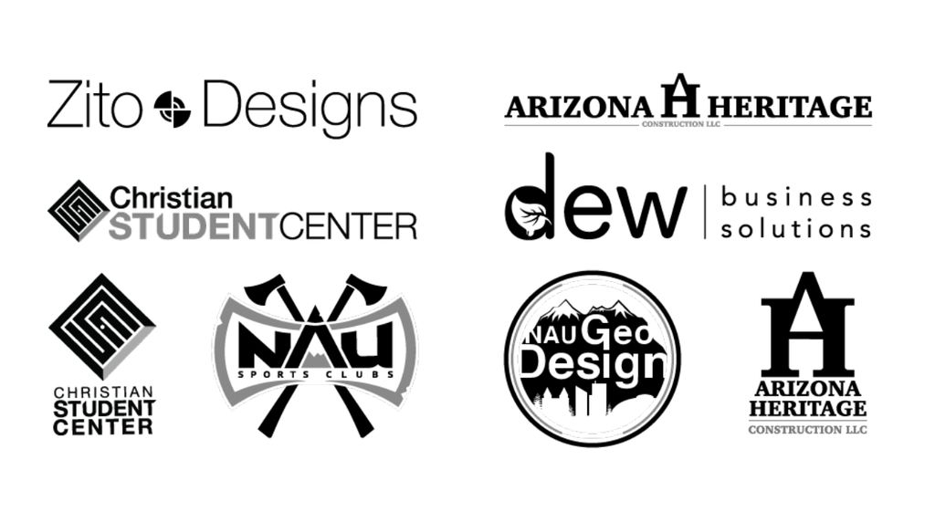 Custom logo creation.