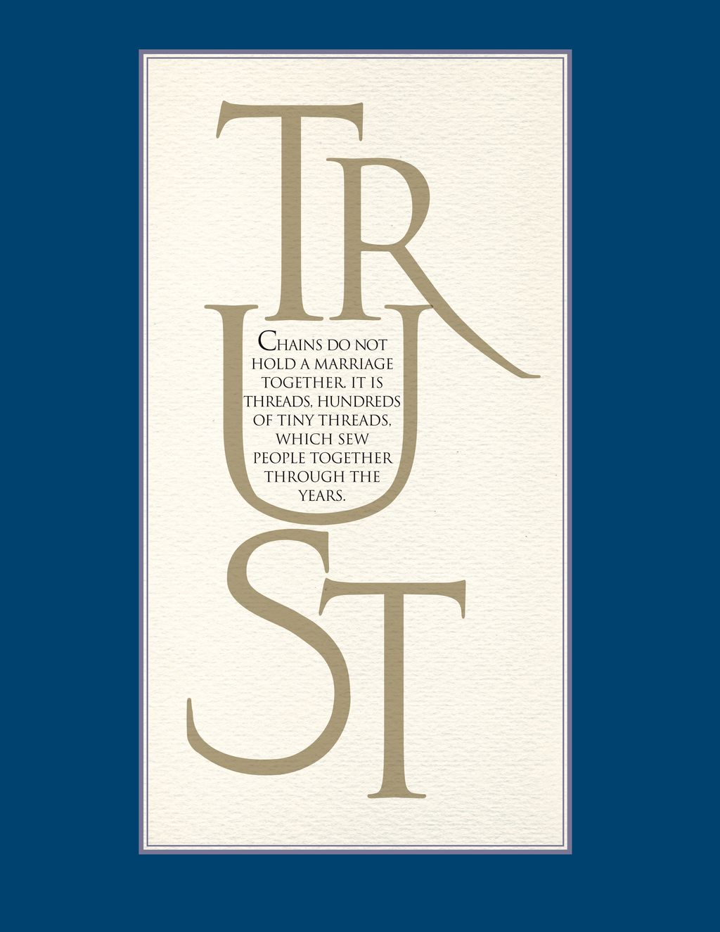 An anniversary gift for a writer friend. Love topo