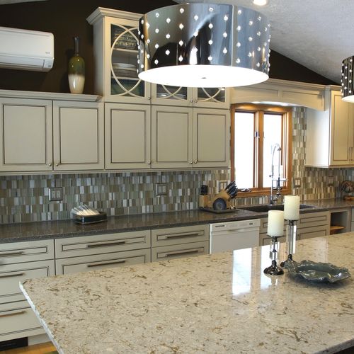 This Long Lake kitchen remodel began with the clie