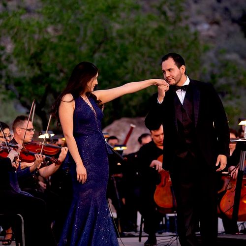 Performing at El Paso Opera's Mozart by Moonlight 