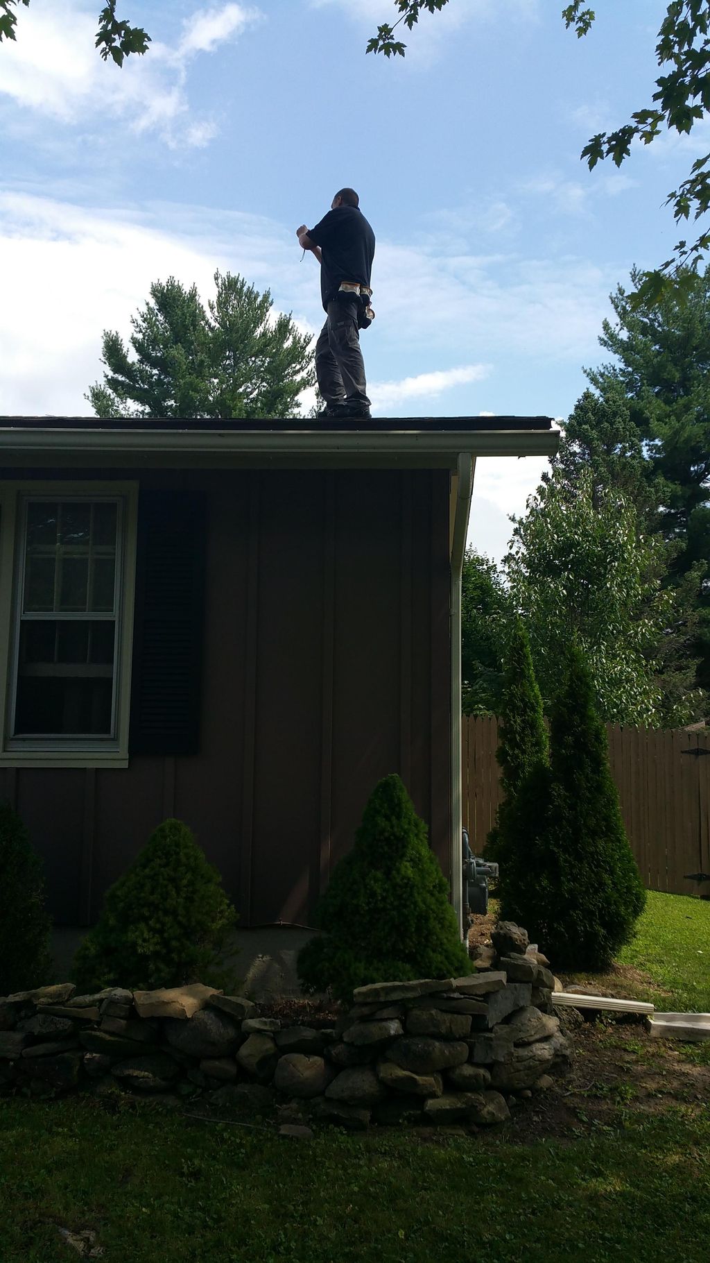 As long as it's safe, we get on the roof!