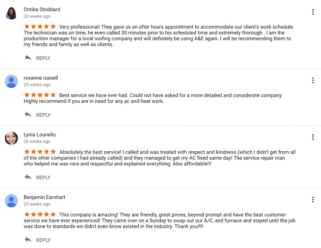 Our Google Reviews. We are a 5 Star Company!