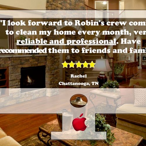Robin's Residential Cleaning Services Customer Tes